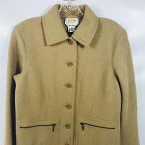 Vintage Talbots Alpaca Wool Unlined Jacket Coat